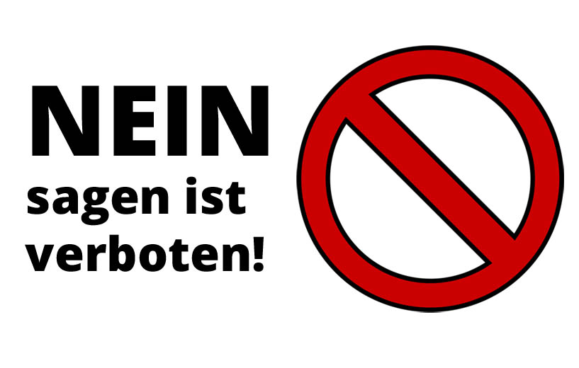 Vielen Menschen fällt es schwer nein zu sagen.